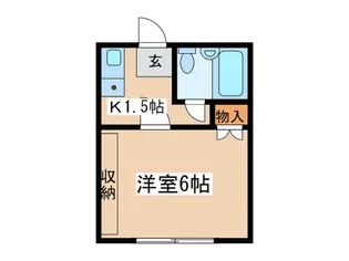 ハイツウイスタリアAの間取り