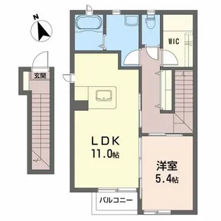 カーサ・ドルチェ【2階】の間取り