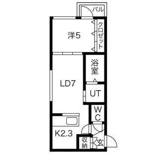 GARBO(ガルボ)【4階】の間取り