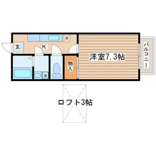 ディオール壱番館【2階】の間取り
