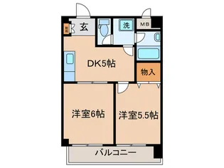 シーザーレジデンスつつじヶ丘【3階】の間取り