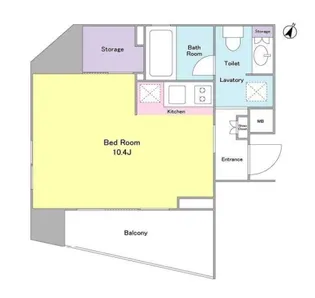 プラティーク新宿WEST【11階】の間取り