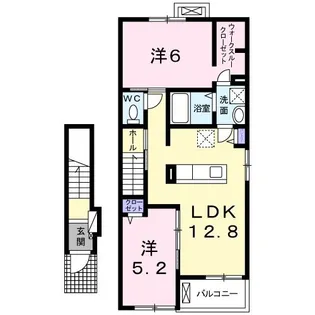 コージーコート枚方 II【2階】の間取り