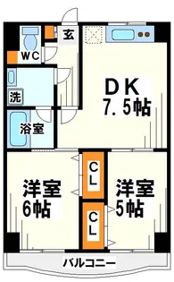 ソルティハイム【5階】の間取り