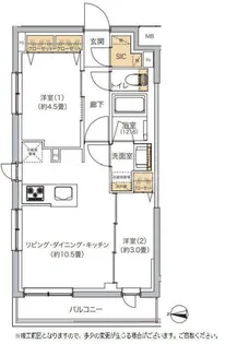 リビオメゾン湯島【4階】の間取り