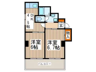 ホワイトキャッスル【4階】の間取り