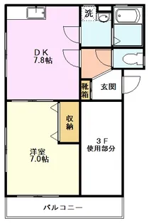 メープルハウス【2階】の間取り