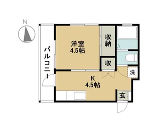 山田ビル【4階】の間取り