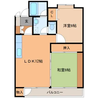 ベルディン【2階】の間取り