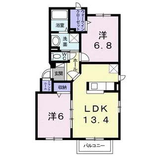 ハッピーツリー【3階】の間取り