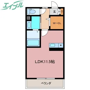 MUSHROOM【2階】の間取り