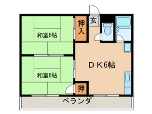 コーポ平田【2階】の間取り