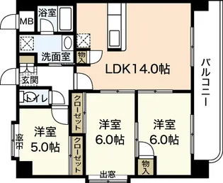 メゾン山城【11階】の間取り