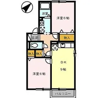 ウィルモア観月坂 B棟【2階】の間取り