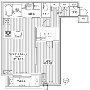 BLESS新中野【2階】の間取り