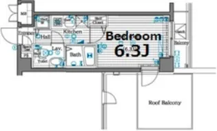 ガラ・シティ大崎【7階】の間取り