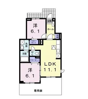 メゾン-15【1階】の間取り