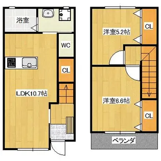 Casa un.fleur【2階】の間取り