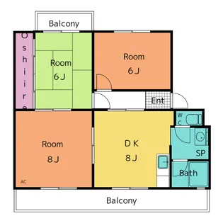 フローリア中根【2階】の間取り