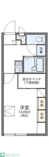 レオパレスCROWN【2階】の間取り