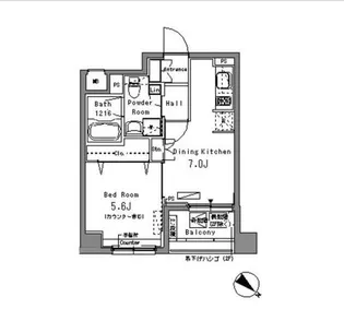パークアクシス板橋本町弐番館【3階】の間取り