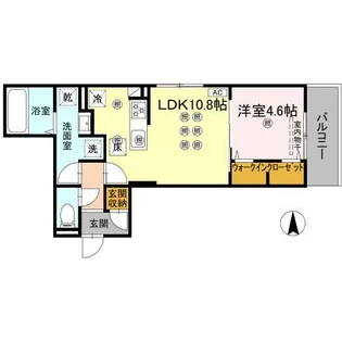 ベルナシェンテ南松山【1階】の間取り