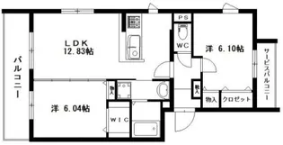 メゾン・ド・モンターニュ【1階】の間取り