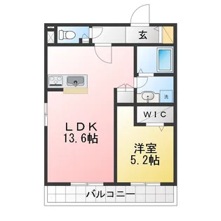 LA PACE川名【3階】の間取り