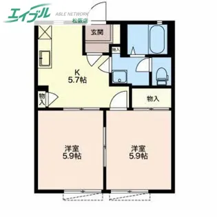 ラフォーレMIO【1階】の間取り