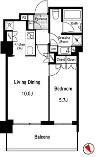 パークコート神宮前 The Forest【5階】の間取り