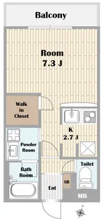 ウェルスクエア神戸住吉【3階】の間取り