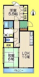 シャンドン浜田山【2階】の間取り
