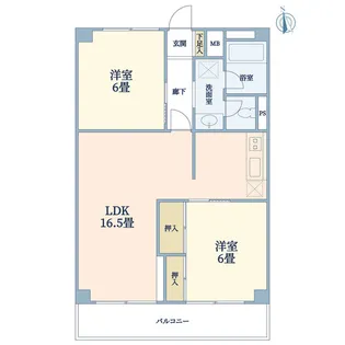 ヴィップ等々力【4階】の間取り