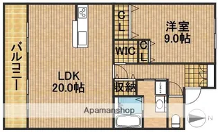 シエスタ海老塚【3階】の間取り