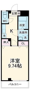 メゾンオクガワ【3階】の間取り