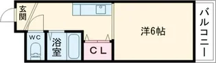 ソルテ住道【2階】の間取り
