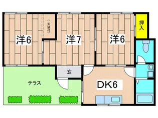 パティオ【1階】の間取り