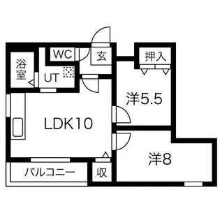 メゾン・デパール(Maison・Depart)【2階】の間取り