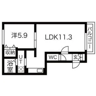エフステージ大和【1階】の間取り