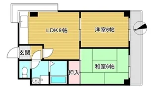 ウイステリア長居西【1階】の間取り