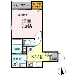 Lucir Shirokanedai【1階】の間取り