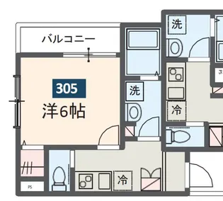 MELDIA西浦和III【2階】の間取り