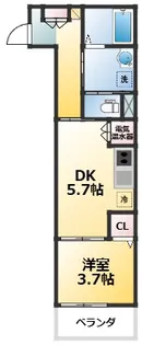 EIJU Tsukamoto【3階】の間取り