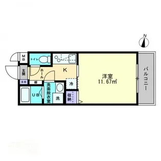 Lavita扇町【1階】の間取り