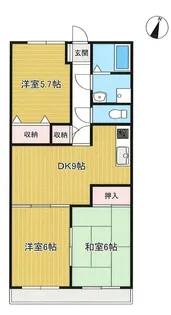 ビラージュセラ下溝1号館【3階】の間取り