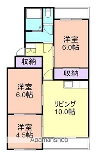 ルネみなと【2階】の間取り