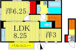 ガーネットブライト【2階】の間取り