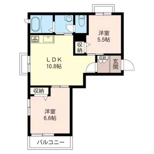 リヴィエール南瀬谷【2階】の間取り