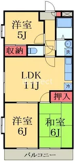 マリンヴュー検見川【3階】の間取り