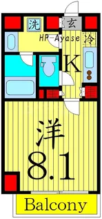 パティーナ綾瀬【1階】の間取り